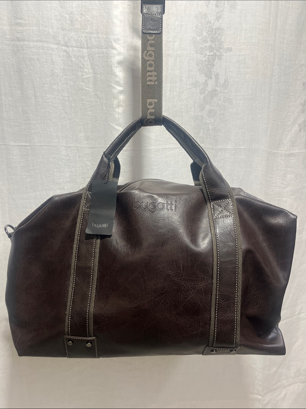 Bugatti Dark Brown Travel Duffel Bag